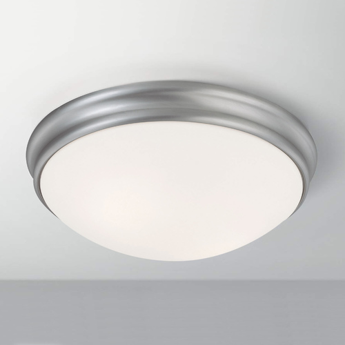 Hansen 12-Inch Flush Mount in Matte Nickel by Capital Lighting