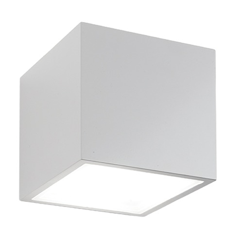 Modern Forms by WAC Lighting Bloc 5.50-Inch LED Outdoor Wall Light in White by Modern Forms WS-W9202-WT