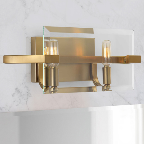 Progress Lighting Cahill Brushed Bronze 2-Light Bathroom Light by Progress Lighting P300109-109