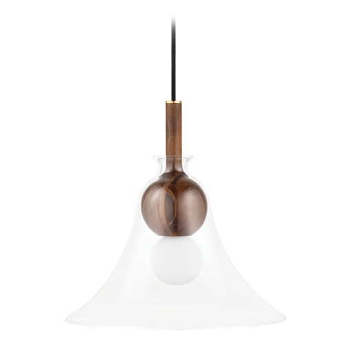 Mitzi by Hudson Valley Dani Aged Brass LED Pendant with Bell Shade by Mitzi by Hudson Valley H380701C-AGB