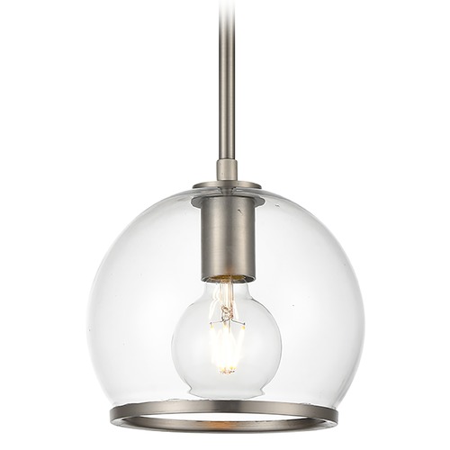 Alora Lighting Coast 8-Inch Aged Nickel Mini Pendant by Alora Lighting PD304008ANCG