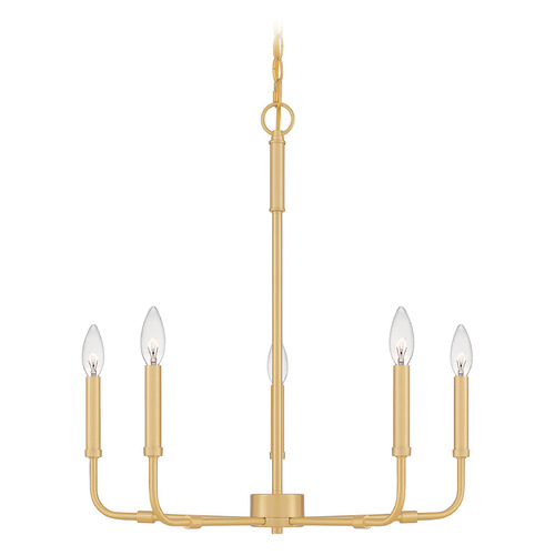 Abner 24-Inch Chandelier in Aged Brass by Quoizel Lighting