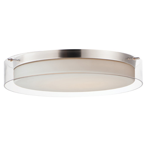 Maxim Lighting Duo Satin Nickel LED Flushmount Light