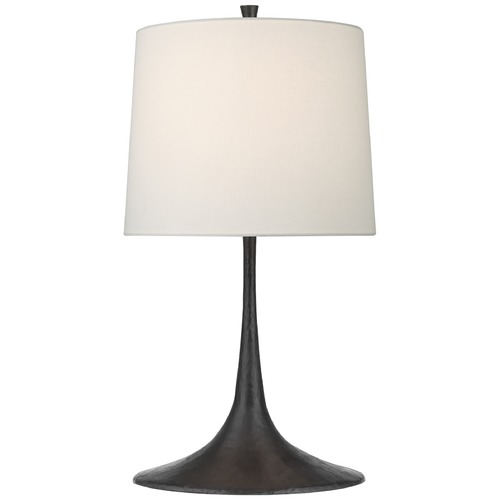 Visual Comfort Signature Collection Barbara Barry Oscar Sculpted Table Lamp in Aged Iron by Visual Comfort Signature BBL3180AIL