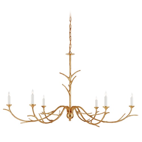 Julie Neill Iberia Chandelier in Antique Gold Leaf by Visual Comfort Signature