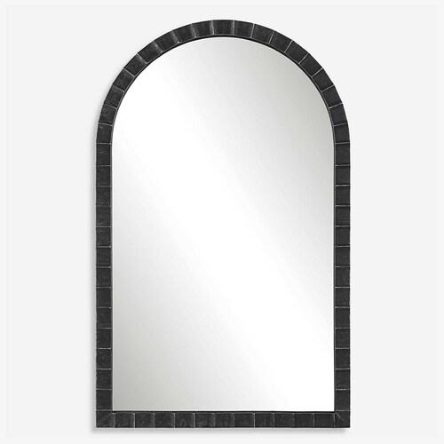Dandridge 39-Inch Arch Mirror in Black by Uttermost Lighting