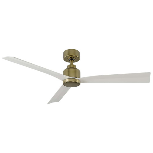 WAC Lighting Clean 52-Inch Fan in Soft Brass by WAC Lighting F-003-SB&MW