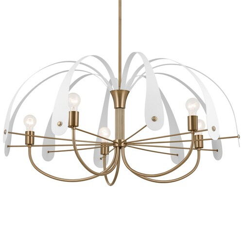 Petal Champagne Bronze Chandelier by Kichler Lighting