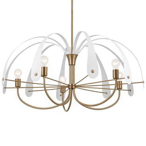 Kichler Lighting Petal Champagne Bronze Chandelier by Kichler Lighting 52573CPZ