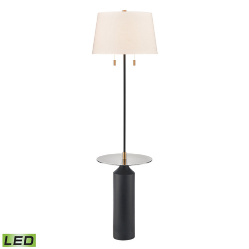 Elk Lighting Elk Lighting Shelve It Matte Black & Aged Brass LED Floor Lamp with Empire Shade H0019-9584-LED