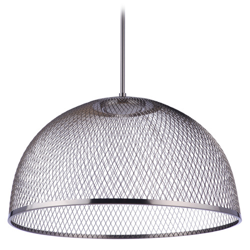 Sculptural Statement LED Pendant in Polished Nickel by Craftmade