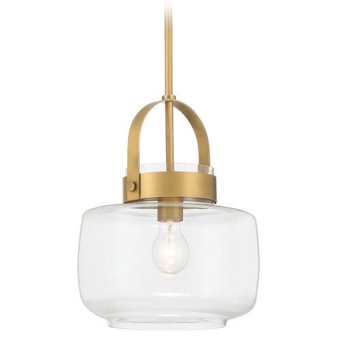 Minka Lavery Minka Lavery Wickglow Legacy Brass Pendant Light with Drum Shade 3937-732