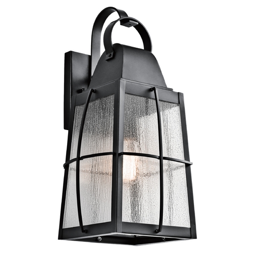 Tolerand 20.25-Inch Textured Black Outdoor Wall Light by Kichler Lighting