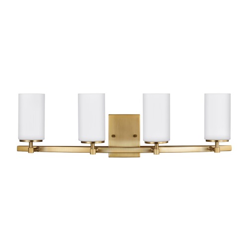 Alturas 30.50-Inch Vanity Light in Satin Brass by Generation Lighting