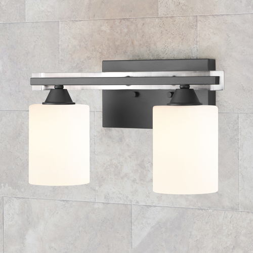Dart Graphite 2-Light Bathroom Light by Progress Lighting