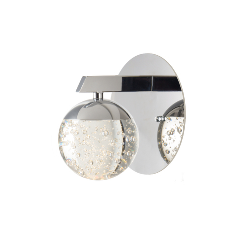 Orb II LED Wall Sconce in Polished Chrome by ET2 Lighting