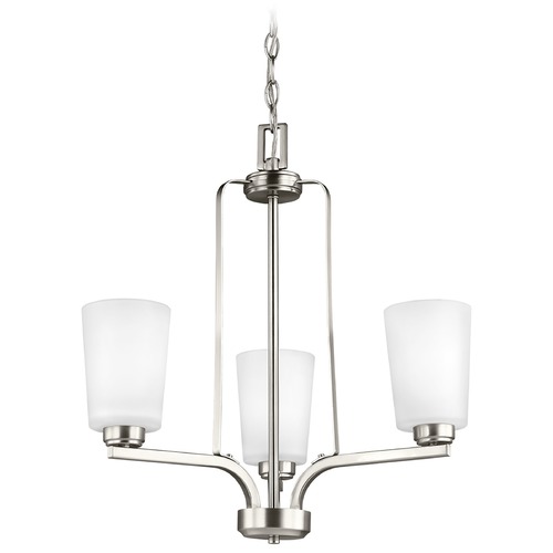 Franport Brushed Nickel Chandelier by Generation Lighting