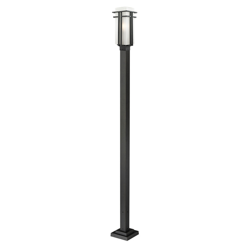 Z-Lite Abbey Black Post Light by Z-Lite 549PHB-536P-BK