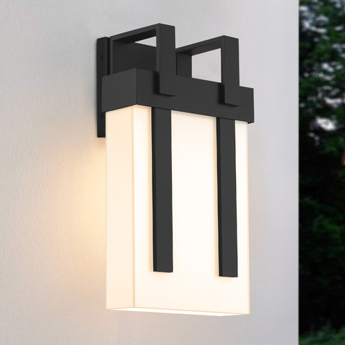 Quoizel Lighting Ruben Matte Black LED Outdoor Wall Light by Quoizel Lighting RUB8410MBK