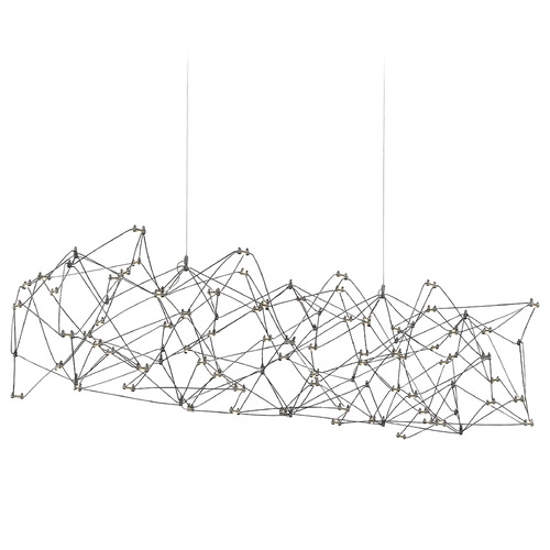 Leonardelli 65-Inch LED Chandelier in Dark Chrome by Eurofase Lighting