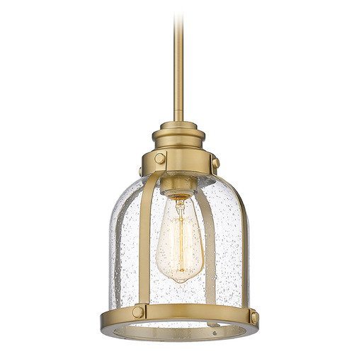 Z-Lite Burren Heritage Brass Mini Pendant by Z-Lite 337MP-HBR