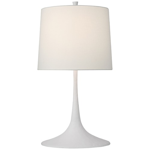 Visual Comfort Signature Collection Barbara Barry Oscar Sculpted Table Lamp in White by Visual Comfort Signature BBL3180PWL