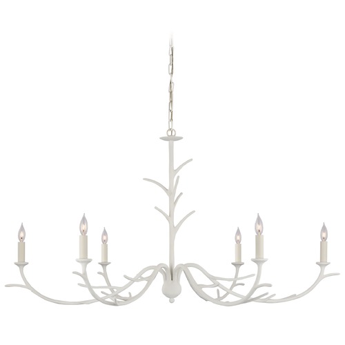 Visual Comfort Signature Collection Julie Neill Iberia Chandelier in Plaster White by Visual Comfort Signature JN5076PW