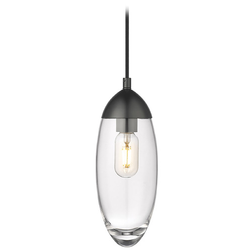 Arden Matte Black Mini Pendant by Z-Lite