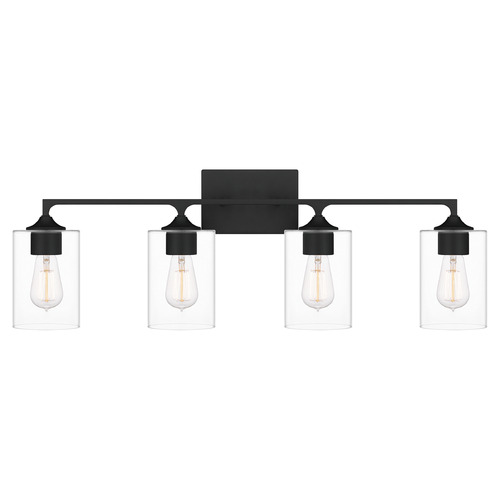 Quoizel Lighting Prescott Matte Black Bathroom Light by Quoizel Lighting PRC8633MBK