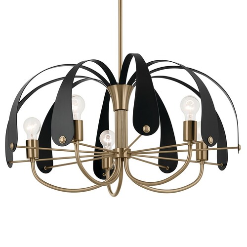 Petal Champagne Bronze Chandelier by Kichler Lighting