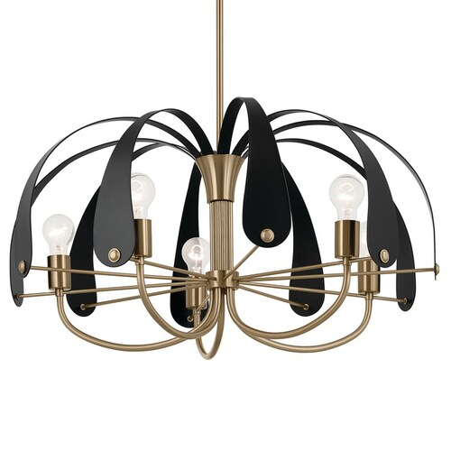 Kichler Lighting Petal Champagne Bronze Chandelier by Kichler Lighting 52572CPZ