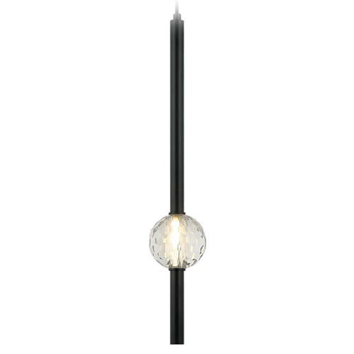 Matteo Lighting Matteo Lighting Windchimer Matte Black LED Pendant Light with Globe Shade C68901MB