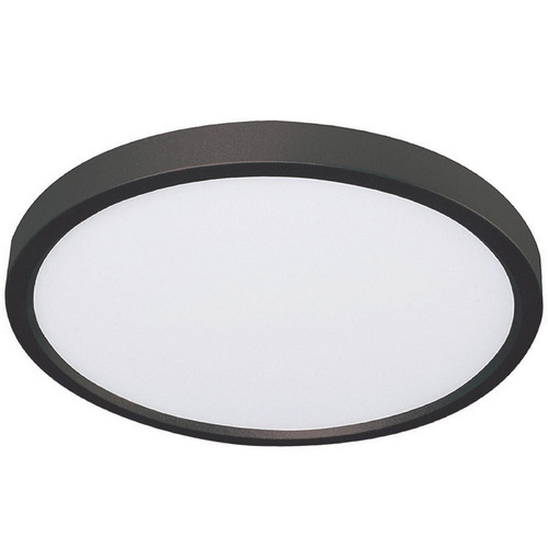 Afx Lighting Edge Round Black LED Flushmount Light