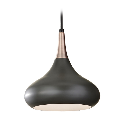 Beso 10-Inch Pendant in Dark Bronze by Generation Lighting