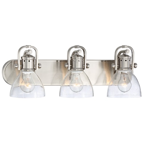 Minka Lavery Seeded Glass Bathroom Light Brushed Nickel by Minka Lavery 3413-84