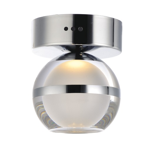 Swank LED Wall Sconce & Flush Mount in Chrome by ET2 Lighting