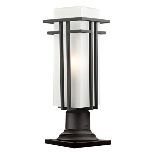 Z-Lite Abbey Outdoor Rubbed Bronze Post Light by Z-Lite 550PHMR-533PM-ORBZ