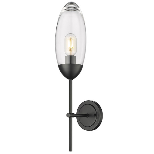 Arden Matte Black Sconce by Z-Lite