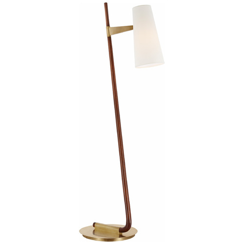 Aerin Katia Floor Lamp in Mahogany & Antique Brass by VC Signature