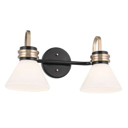 Kichler Lighting Farum Black Bathroom Light by Kichler Lighting 55154BK