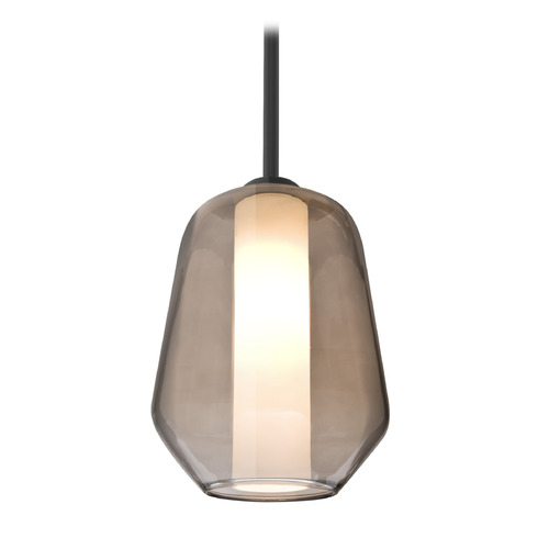 Besa Lighting Besa Lighting Link Black Mini-Pendant Light with Bowl / Dome Shade 1TT-LINKSM-BK