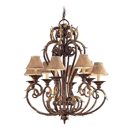 Chandelier in Golden Bronze  - Shades Not Included by Metropolitan Lighting