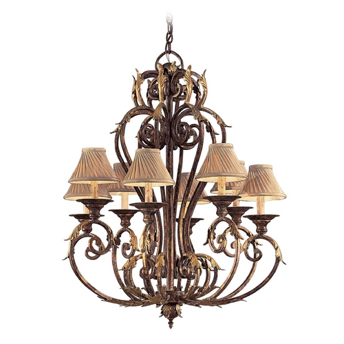 Metropolitan Lighting Chandelier in Golden Bronze Finish - Shades Not Included N6238-355