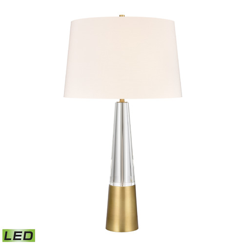 Elk Lighting Elk Lighting Bodil Clear & Brass LED Table Lamp with Empire Shade H0019-9590-LED