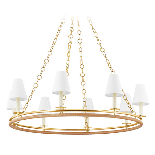 Hudson Valley Lighting Swanton Aged Brass LED Chandelier