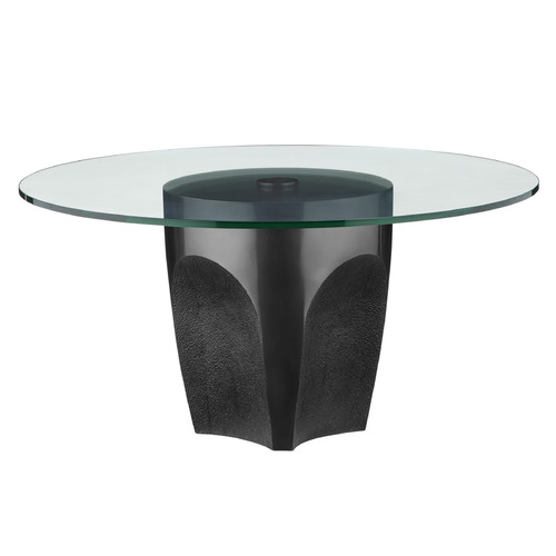 Currey and Company Lemy Black & Clear Coffee & End Table