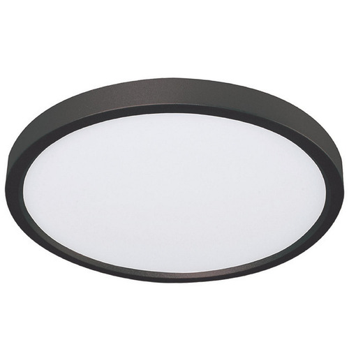 Afx Lighting Edge Round Black LED Flushmount Light