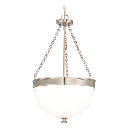 Barrington Pendant in Polished Nickel by Hudson Valley Lighting