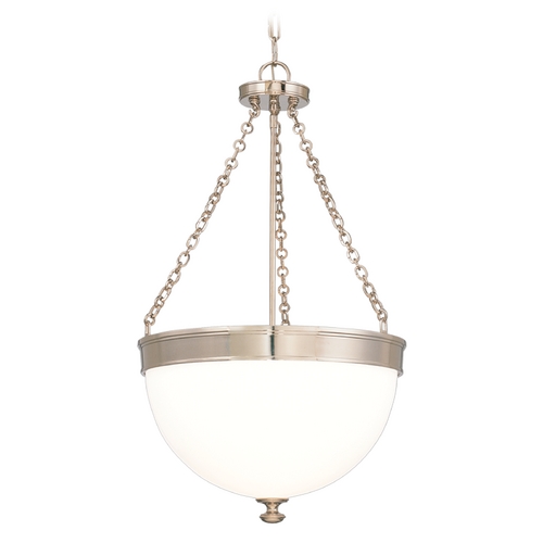 Hudson Valley Lighting Barrington Pendant in Polished Nickel by Hudson Valley Lighting 324-PN