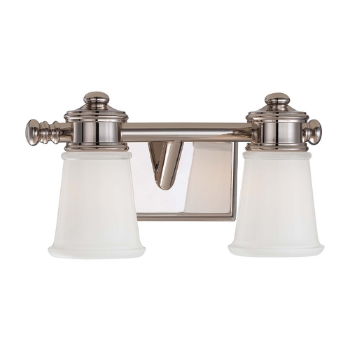 Minka Lavery Bathroom Light with Clear Glass in Polished Nickel by Minka Lavery 4532-613